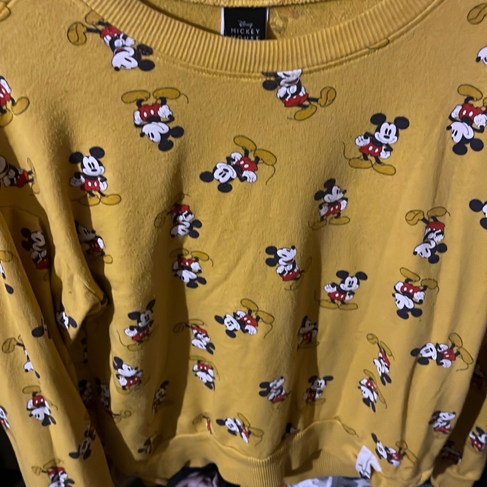 Disney Brand Yellow Mickey Mouse Sweater